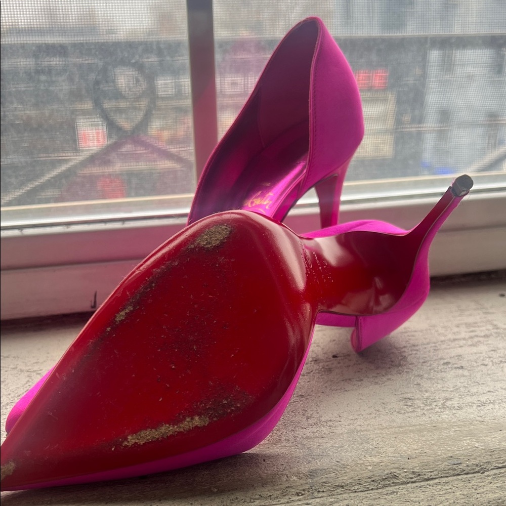 Christian Louboutin Vibrant Pink Heels - Picture 2 of 5